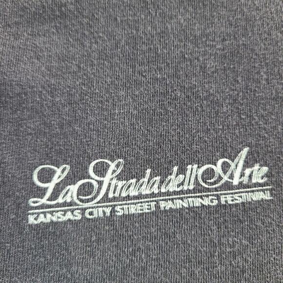 La Strada dell Arte street painting KCMO black tee XL - Picture 2 of 6